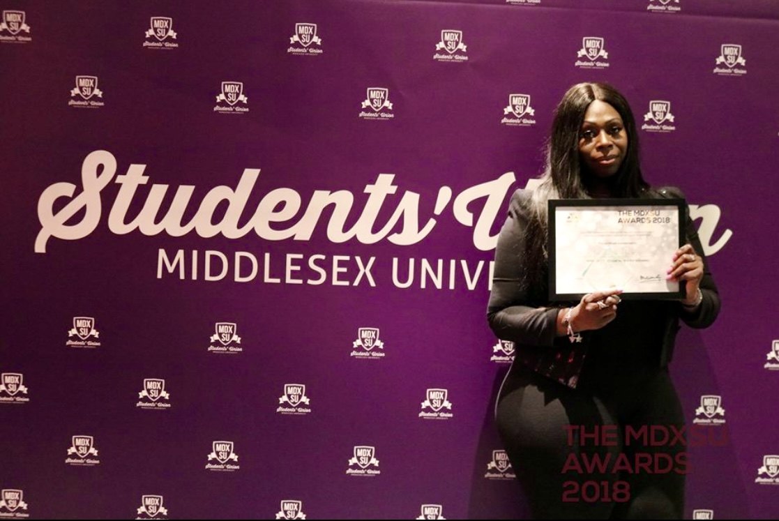 Collecting MDX Students Union Award 2018